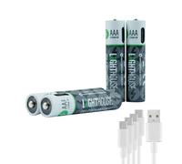 Lighthouse Aaa Usb-C Rechargeable Li-Ion Battery Pack Of 4