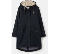 LightHouse Womens Abigail Warm Waterproof Raincoat - Ladies Long Padded Fleece Lined Windproof Winter Outdoor Coat With Hood - Black - 14