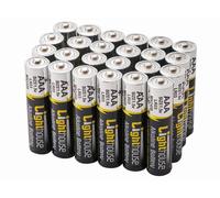 Lighthouse Alkaline Batteries L/HBATAAA24 AAA 1.5V Extra Long Life - Pack of 24