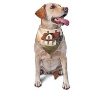 Lighthouse Backdrop Dog Bandana Pet Scarf Accessories for Small Medium Dogs Cats Photo Prop, Triangle Pet Bandanas Adjustable Puppy Bib Washable Dog Kerchief Puppy Neckerchief