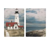 Lighthouse Backdrop Passport Holder Passport Wallet PU Leather Passports Protective Cover Slim Travel Accessories