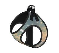 Lighthouse Backdrop Print Reflective No Choke Pet Vest Harness,Adjustable Soft Padded Dog Harness With Easy Control Handle
