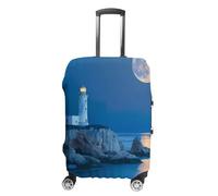 Lighthouse Beach Rock Luggage Cover Travel Suitcase Protector Anti-Scratch Suitcase Cover L
