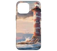 Lighthouse Beacon Ocean Clouds Sky Case for iPhone 16 Pro Max
