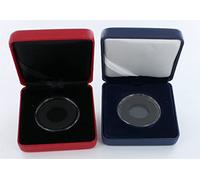 Lighthouse Blue and Red Nobile Coin Case Ultra Perfect Fit Capsule and Foam Ring for Half Sovereign