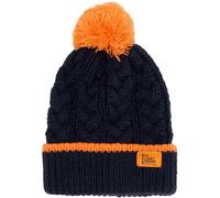 (5-10 Yrs, Navy Orange) Bobbie Kids Bobble Hat