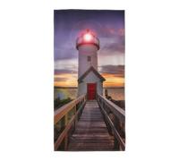 Lighthouse Breathable Long Towel Absorbent Reusable For Daily Family Life