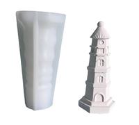 Lighthouse Candle Molds Ornament Casting Chocolate Silicone Mould Making Epoxy Resin
