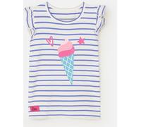 LightHouse Girls Causeway Swing Tee - Kids Crew Neck Cotton T-Shirt - Ice Cream Print - 7-8years