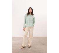 Lighthouse Clothing Women's Causeway Breton Long-Sleeved Top in Pale Green | Size: 10 Lighthouse Clothing Pale Green 10