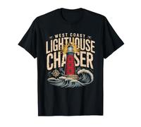 Lighthouse Chaser West Coast Pacific Tower Coastal Explorer T-Shirt