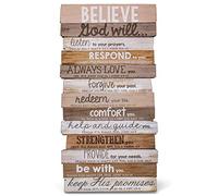 Lighthouse Christian Products Believe God Will Keep His Promises Rustic Stacked Pallet 8.5 x 16.5 Wood Plaque