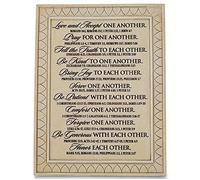 Lighthouse Christian Products Love Honor One Another Sandstone Bevel 6 x 8 Cast Stone Plaque