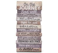 Lighthouse Christian Products On The Journey God Will Rustic Stacked Pallet 5 x 10 Wood Plaque