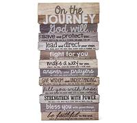 Lighthouse Christian Products On The Journey God Will Rustic Stacked Pallet 8.5 x 16.5 Wood Plaque
