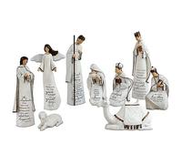 Lighthouse Christian Products Savior is Born Resin Christmas Nativity Set, Multicolor, 8 inch