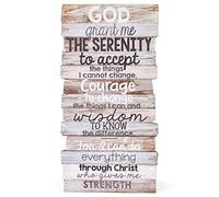 Lighthouse Christian Products Serenity Prayer Rustic Stacked Pallet 8.5 x 16.5 Wood Plaque