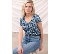 Lighthouse Clothing Ariana Tee - Short-Sleeved V-Neck T-Shirt In Navy Navy 18