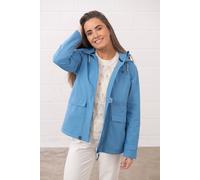 LightHouse Women's Beachcomber Waterproof Jacket - Ladies Windproof Spring Sumer Outdoor Coat with Hood - Marine Blue - 12