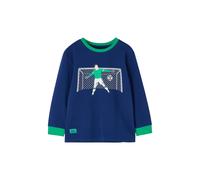 Lighthouse Clothing Boy's Oliver Long Sleeved Cotton Top in Mid Blue | Size: 1-2 Years Lighthouse Clothing Mid Blue 1-2 Years