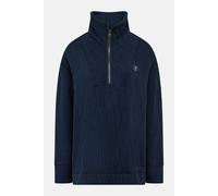 Lighthouse Clothing Cameron Women's Quilted Quarter Zip Sweatshirts in Navy | Size: 12 Lighthouse Clothing Navy 12