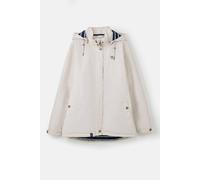 LightHouse Women's Eva Hooded Waterproof Coat - Ladies Breathable, Windproof, Mid-hip Jacket with Insulated Padding - Irish Cream - 20