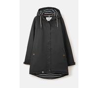 LightHouse Women's Eva Long Hooded Waterproof Coat - Ladies Breathable, Windproof, Mid-hip Jacket with Insulated Padding - Black - 10