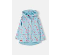 LightHouse Girls Heidi Waterproof Raincoat - Kids Lined Rubberised Windproof Spring Summer Outdoor Coat With Hood - Under the Sea Print - 7-8years