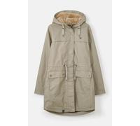 LightHouse Women's Isobel Hooded Waterproof Coat - Ladies Breathable, Windproof, 3/4 Length Jacket with Insulated Padding and Faux Fur Lined Hood - Mocha - 8