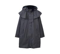 LightHouse Outrider Women's 3/4 Length Waterproof Raincoat - Windproof Lightweight Outdoor Jacket with Detachable Hood and Adjustable Cuffs (Urban Grey, 20)