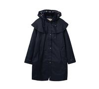 LightHouse Outrider Women's 3/4 Length Waterproof Raincoat - Windproof Lightweight Outdoor Jacket with Detachable Hood and Adjustable Cuffs (Nightshade, 6)