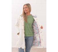 (20, Coconut) LightHouse Women's Pippa Coat - Ladies 3/4 length Waterproof Spring Summer Outdoor Coat with Hood