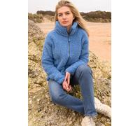 Lighthouse Clothing Seashell Womens Full Zip Sherpa Fleece In Blue Blue 14