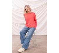LightHouse Women's Seaside Jersey - Ladies Warm Crew Neck Sweater - Deep Coral - 16