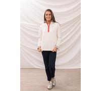Lighthouse Clothing Women's Shore Sweatshirt Cotton Funnel Neck Jersey in Medium Beige | Size: 18 Lighthouse Clothing Medium Beige 18