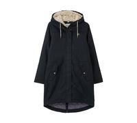 LightHouse Womens Abigail Warm Waterproof Raincoat - Ladies Long Padded Fleece Lined Windproof Winter Outdoor Coat With Hood - Black - 14