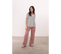 Lighthouse Clothing Women's Ariana Tee - Short-Sleeved V-Neck T-shirt in Dark Indigo | Size: 16 Lighthouse Clothing Dark Indigo 16