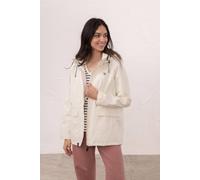 Lighthouse Clothing Women's Beachcomber Waterproof Jacket Spring Sumer Outdoor Coat in Off-White | Size: 14 Lighthouse Clothing Off-White 14