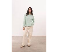 Lighthouse Clothing Women's Causeway Breton Long-Sleeved Top in Pale Green | Size: 12 Lighthouse Clothing Pale Green 12