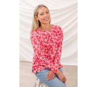 Lighthouse Clothing Women's Causeway Breton Top Long-Sleeved Cotton Stretch Tee in Raspberry | Size: 20 Lighthouse Clothing Raspberry 20