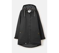 LightHouse Women's Eva Long Hooded Waterproof Coat - Ladies Breathable, Windproof, Mid-hip Jacket with Insulated Padding - Black - 12