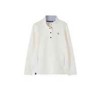 Lighthouse Clothing Women's Haven Jersey Popper Detail Cotton Top in White | Size: 14 Lighthouse Clothing White 14