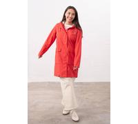 Lighthouse Clothing Women's Long Beachcomber Jacket Spring Summer Outdoor Coat in Red | Size: 20 Lighthouse Clothing Red 20