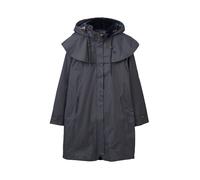 LightHouse Outrider Women's 3/4 Length Waterproof Raincoat - Windproof Lightweight Outdoor Jacket with Detachable Hood and Adjustable Cuffs (Urban Grey, 12)