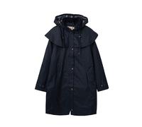 LightHouse Outrider Women's 3/4 Length Waterproof Raincoat - Windproof Lightweight Outdoor Jacket with Detachable Hood and Adjustable Cuffs (Nightshade, 20)