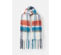 LightHouse Women's Acrylic Scarf - Ladies Shawl - Rust Deep Teal Mocha - One Size