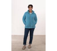 Lighthouse Clothing Women's Seashell Full Zip Sherpa Fleece in Bright Blue | Size: 8 Lighthouse Clothing Bright Blue 8