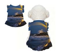 Lighthouse Coast Rock XL Pet Apparel for Small Dogs-Cute Summer Outfit for Puppy, Soft Breathable Pet Clothes for Cat