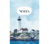 Lighthouse Coastal Notebook: A Blank Writing Journal Inspired by Coastal Maine, Seaside Cliffs & Peaceful Lighthouse Views
