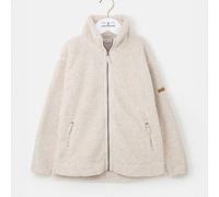 LightHouse Women's Cobh Fleece Jacket - Warm Full Zip - Funnel Neck - Straight Fit - Two Front Pockets - Cosy Outdoor Layer - Irish Cream - Size 20